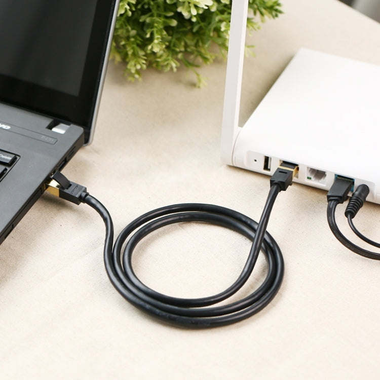 CAT7 Gold Plated Dual Shielded Full Copper LAN Network Cable, Length: 1m by buy2fix