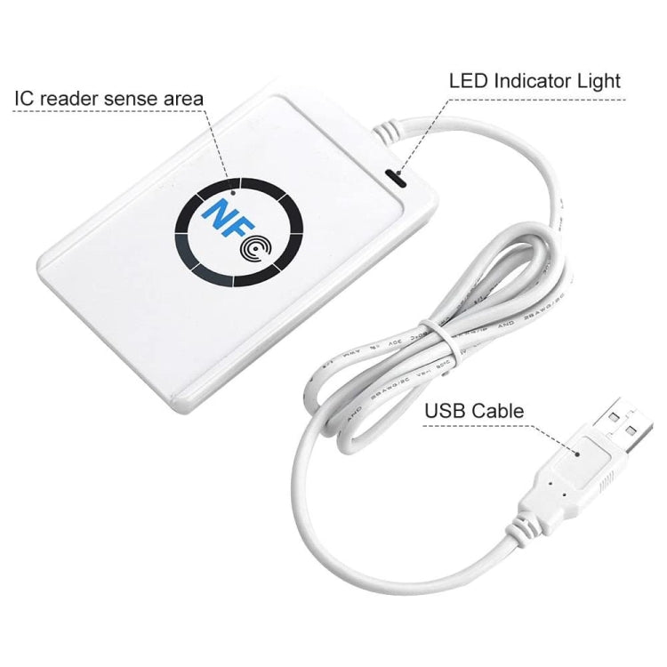 ACR122 NFC RFID USB Noncontact Smart Card Reader, Read Write Speed up to 212Kbps/242Kbps - by buy2fix | Online Shopping UK | buy2fix