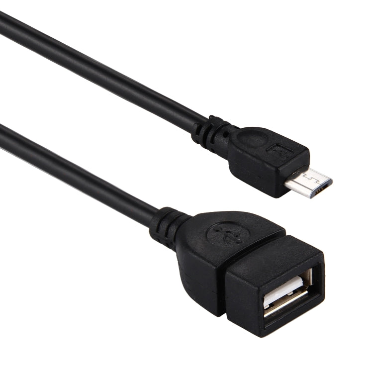 10cm USB A Female to Micro USB 5 Pin Male Adapter with OTG - OTG Adapter by buy2fix | Online Shopping UK | buy2fix