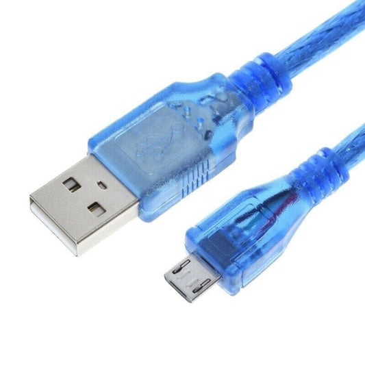 USB 2.0 to Micro USB Male Adapter Cable, Length: 30cm(Blue) by buy2fix