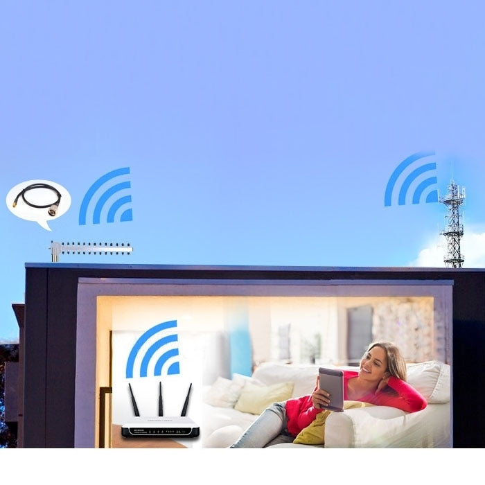 N Male to RP-SMA Converter Cable, Length: 50cm(Black) by buy2fix