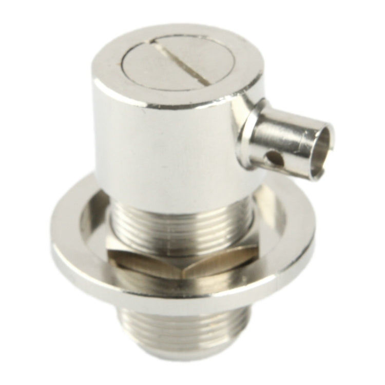 UHF Female Elbow Adapter Connected RG58 Cable(Silver) by buy2fix