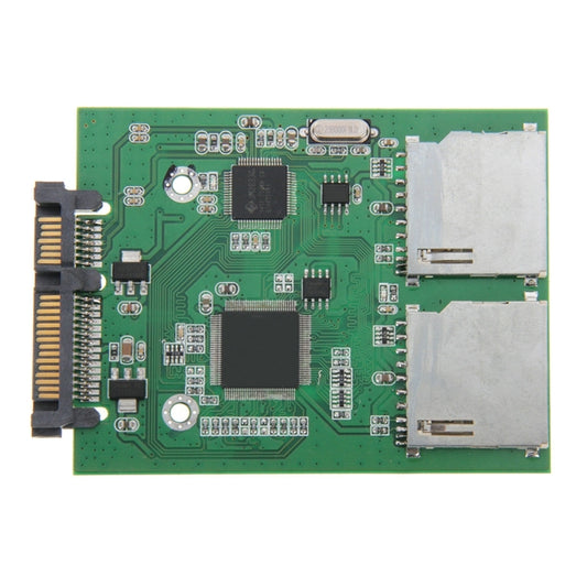 Dual SD Card To 22 Pin SATA Adapter Converter Card by buy2fix