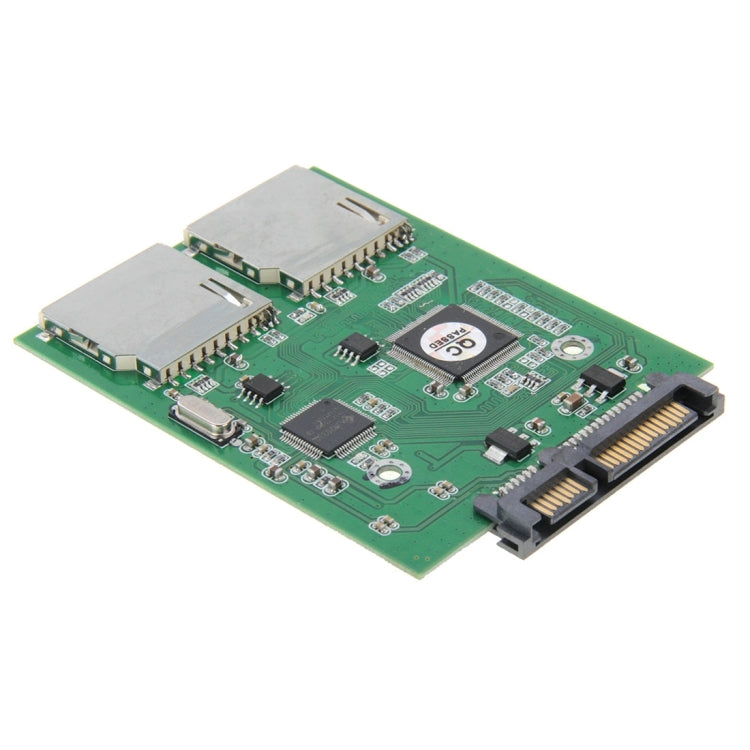 Dual SD Card To 22 Pin SATA Adapter Converter Card - Add-on Cards by buy2fix | Online Shopping UK | buy2fix