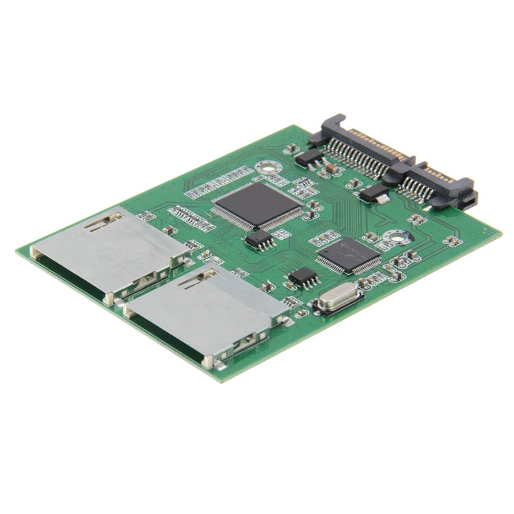 Dual SD Card To 22 Pin SATA Adapter Converter Card - Add-on Cards by buy2fix | Online Shopping UK | buy2fix