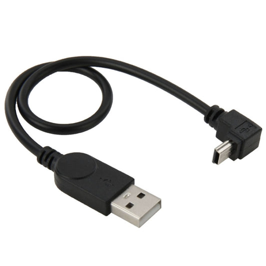 90 Degree Mini USB Male to USB 2.0 AM USB Adapter Cable, Length: 29cm by buy2fix