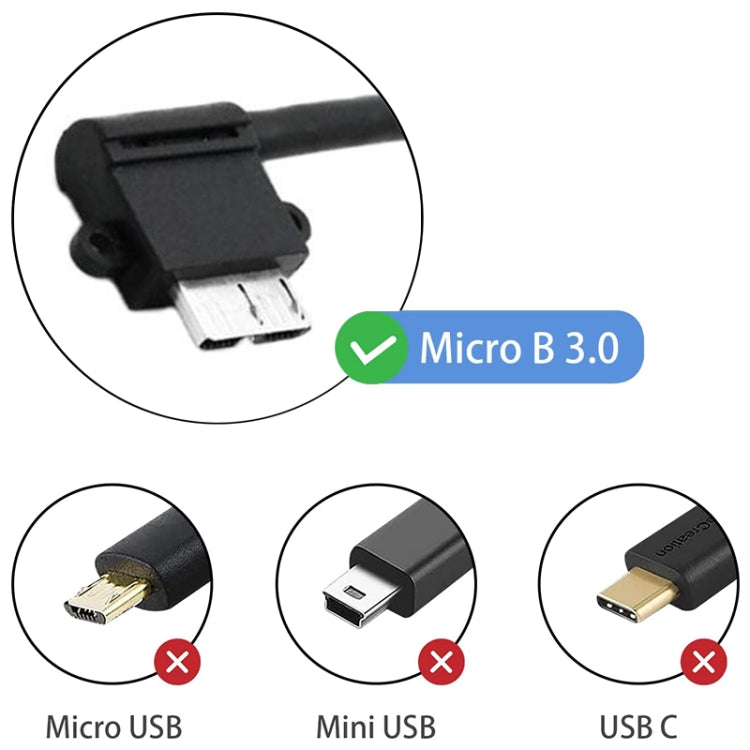 90 Degree USB 3.0 to Micro 3.0 Data Cable for Galaxy Note III / N9000, Length: 26cm - OTG Adapter by buy2fix | Online Shopping UK | buy2fix