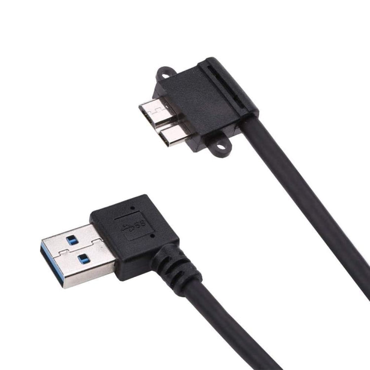 26cm 90 Degree Right Angle USB 3.0 to 90 Degree Right Angle Micro 3.0 Data Cable for Galaxy Note III / N9000 - Micro USB Cable by buy2fix | Online Shopping UK | buy2fix