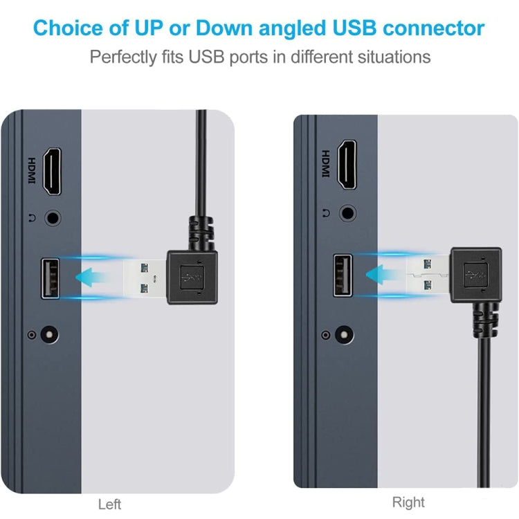 26cm 90 Degree Right Angle USB 3.0 to 90 Degree Right Angle Micro 3.0 Data Cable for Galaxy Note III / N9000 - Micro USB Cable by buy2fix | Online Shopping UK | buy2fix