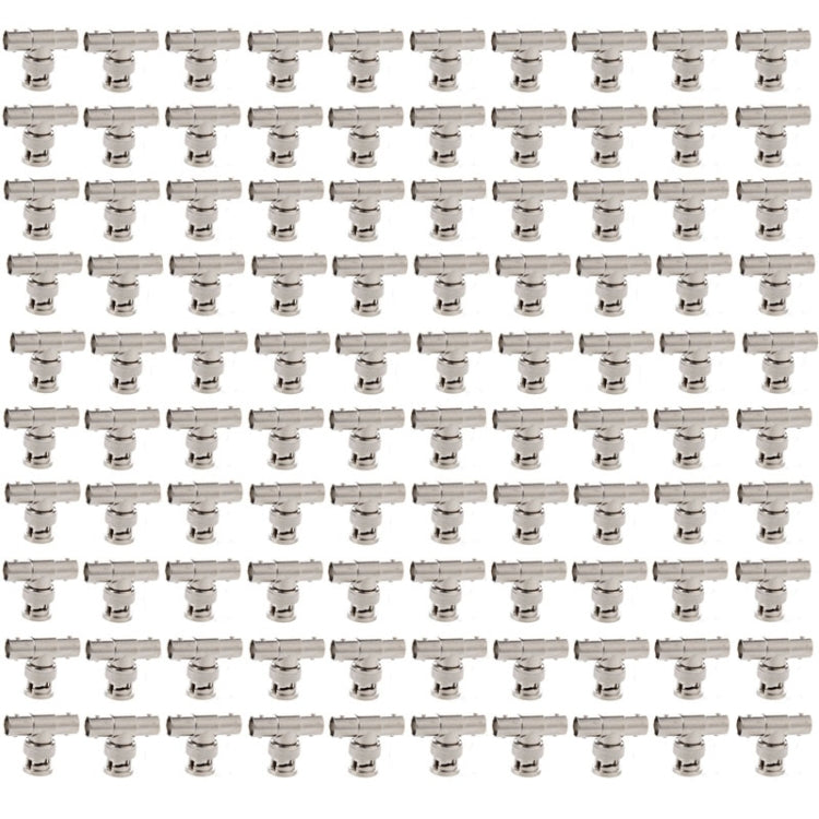 100 PCS UG274U BNC T Type One Male to Dual BNC Female Connector Adapter by buy2fix