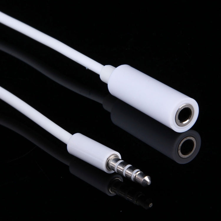 3.5mm Male to 2 Female Plug Jack Stereo Audio Cable for iPhone 6S & 6S Plus & 6 & 6 Plus & 5, iPad Air 2 & Air, Samsung, iPod Laptop, MP3, Length: 24cm(White) - by buy2fix | Online Shopping UK | buy2fix