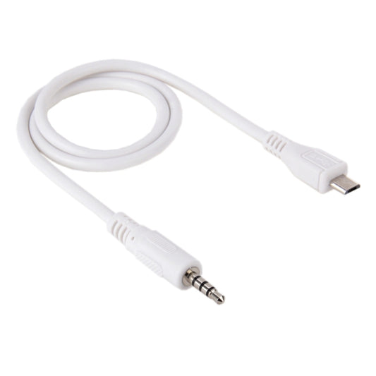 3.5mm Male to Micro USB Male Audio AUX Cable, Length: about 50cm - Aux Cable by buy2fix | Online Shopping UK | buy2fix