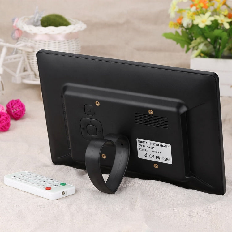10.1 inch HD Wide Screen Digital Photo Frame with Holder & Remote Control, Allwinner E200, Alarm Clock / MP3 / MP4 / Movie Player(White) - 11 inch Below by buy2fix | Online Shopping UK | buy2fix