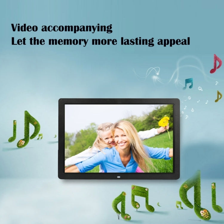 17 inch HD 1080P LED Display Multi-media Digital Photo Frame with Holder & Music & Movie Player, Support USB / SD / MS / MMC Card Input(White) - 15 inch Above by buy2fix | Online Shopping UK | buy2fix