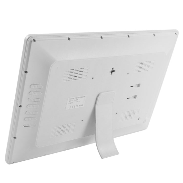 17 inch HD 1080P LED Display Multi-media Digital Photo Frame with Holder & Music & Movie Player, Support USB / SD / MS / MMC Card Input(White) - 15 inch Above by buy2fix | Online Shopping UK | buy2fix