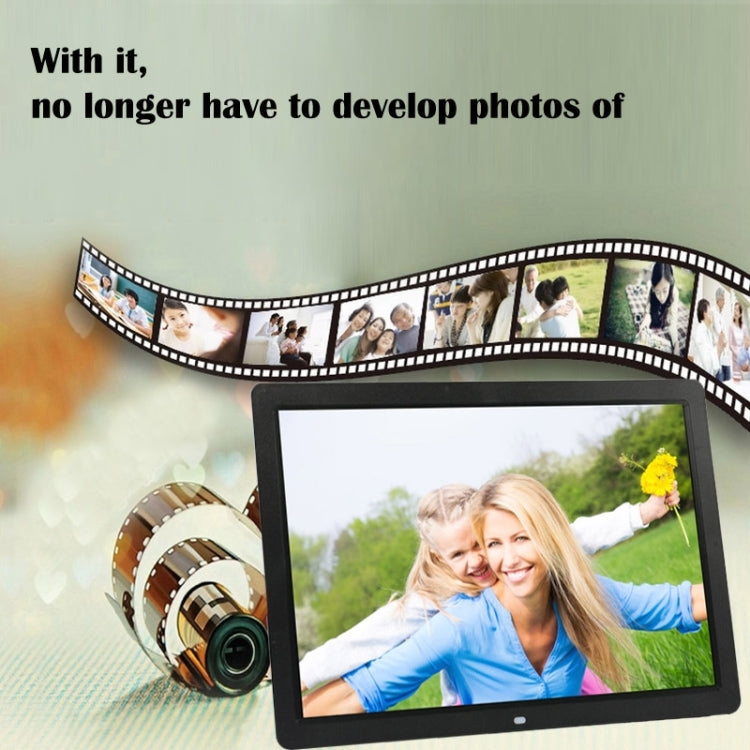 17 inch HD 1080P LED Display Multi-media Digital Photo Frame with Holder & Music & Movie Player, Support USB / SD / MS / MMC Card Input(White) - 15 inch Above by buy2fix | Online Shopping UK | buy2fix
