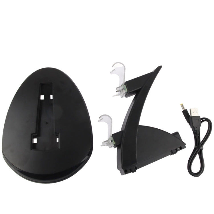 2 x USB Charging Dock Station Stand / Controller Charging Stand for PS4(Black) - Charger & Power by buy2fix | Online Shopping UK | buy2fix