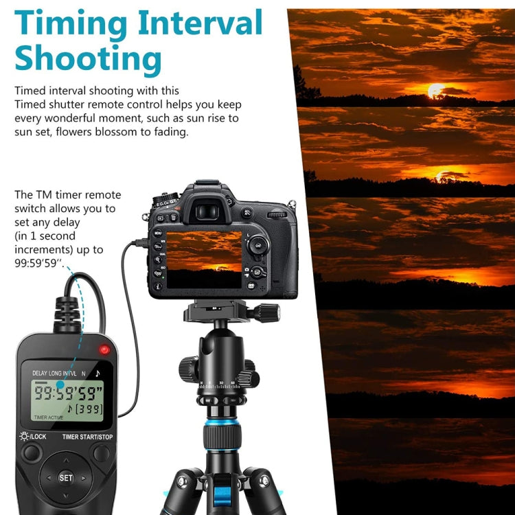 Aputure AP-TR3N LCD Timer Remote Cord for Nikon D5100,D3100, D7000, D5000, D90 - Shutter Release Cord by Aputure | Online Shopping UK | buy2fix