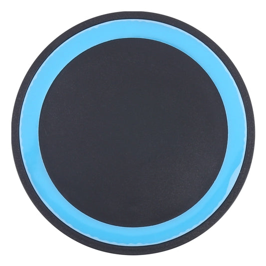 Universal QI Standard Round Wireless Charging Pad (Black + Blue) by buy2fix