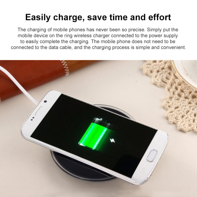 A1 Qi Standard Wireless Charging Pad(White) by buy2fix