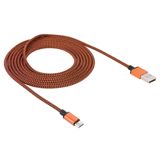 2m Woven Style Micro USB to USB 2.0 Data / Charger Cable(Orange) by buy2fix
