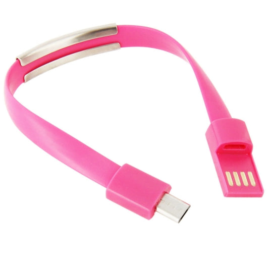 Wearable Bracelet Sync Data Charging Cable, Length: 24cm(Magenta) by buy2fix