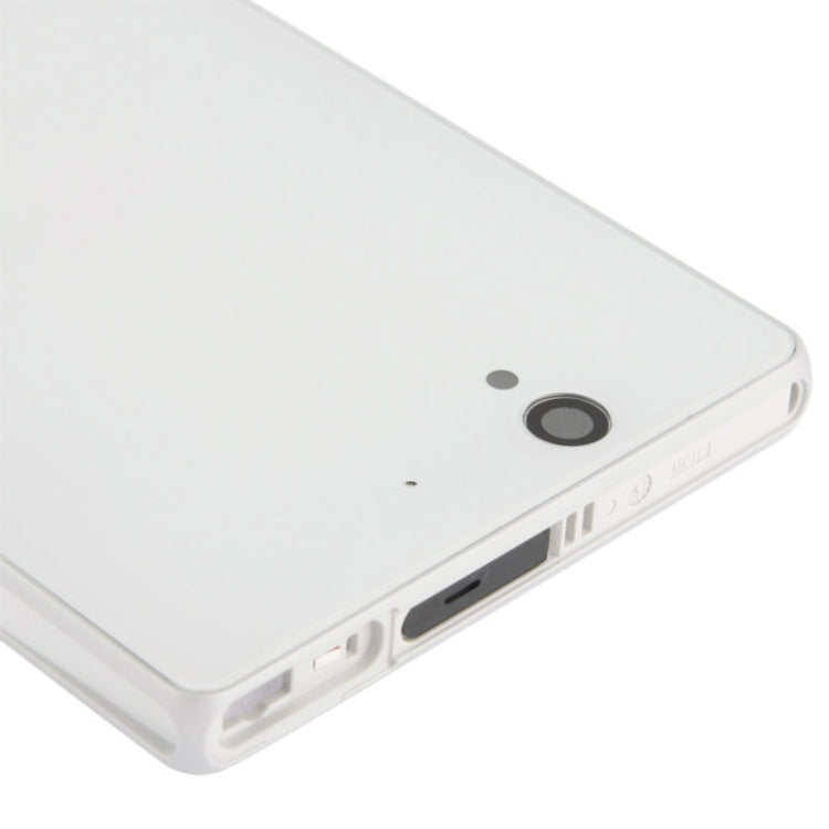 Middle Board + Battery Back Cover for Sony L36H(White) - Frame Bezel Plate by buy2fix | Online Shopping UK | buy2fix