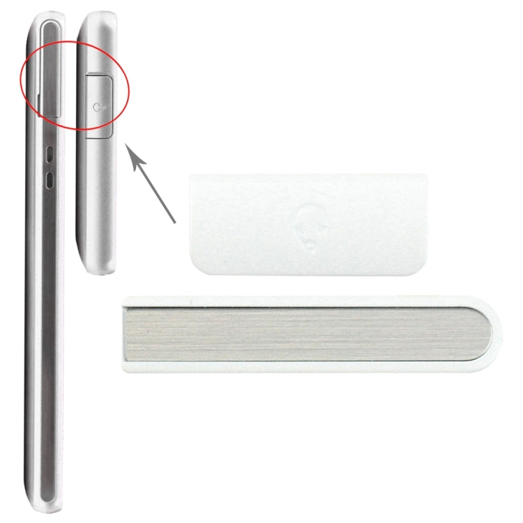 Earphone Button & Volume Button for Sony Xperia ZR / M36h(Silver) - Others by buy2fix | Online Shopping UK | buy2fix