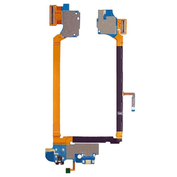USB Charging Connector Port Flex Cable & Earphone Audio Jack Flex Cable & Microphone Flex Cable for LG G2 / D800 / D801 / D803 / D800T - For LG by buy2fix | Online Shopping UK | buy2fix