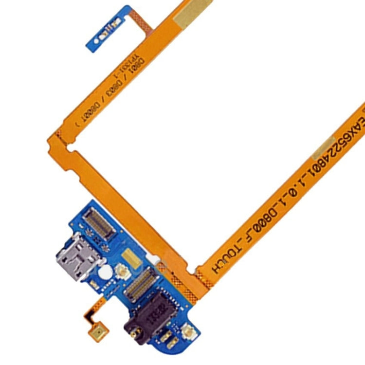 USB Charging Connector Port Flex Cable & Earphone Audio Jack Flex Cable & Microphone Flex Cable for LG G2 / D800 / D801 / D803 / D800T - For LG by buy2fix | Online Shopping UK | buy2fix