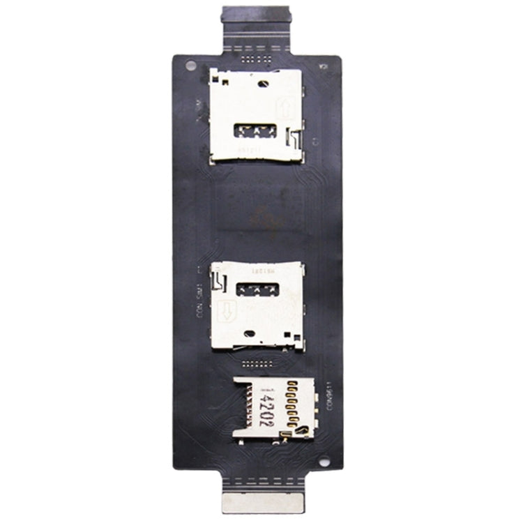 SIM SD Card Reader Contact Flex Cable Ribbon for Asus Zenfone 2 / ZE500ML / ZE500 - Tail Connector by buy2fix | Online Shopping UK | buy2fix