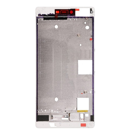 Front Housing Screen Frame Bezel for Huawei Ascend P8(White) by buy2fix