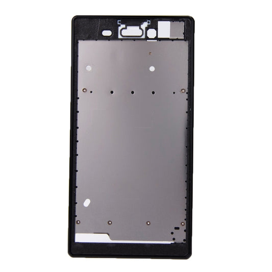 Front Housing with Adhesive Sticker for Sony Xperia T3(Black) by buy2fix