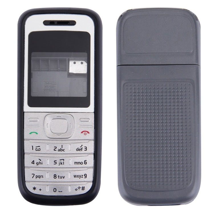 Full Housing Cover (Front Cover + Middle Frame Bezel + Battery Back Cover) for Nokia 1200 / 1208 / 1209(Black) - Full Housing Cover by buy2fix | Online Shopping UK | buy2fix