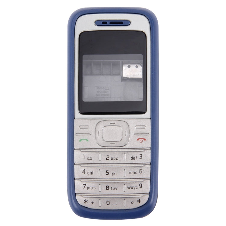 Full Housing Cover (Front Cover + Middle Frame Bezel + Battery Back Cover) for Nokia 1200 / 1208 / 1209(Blue) - Full Housing Cover by buy2fix | Online Shopping UK | buy2fix