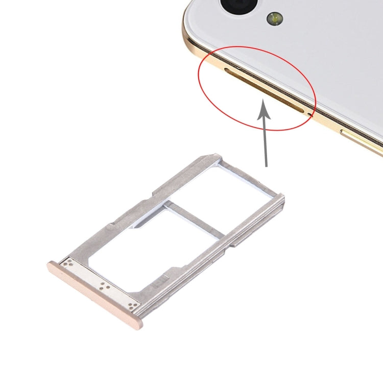 For OnePlus X SIM + SIM / SD Card Tray (Gold) - Card Tray by buy2fix | Online Shopping UK | buy2fix