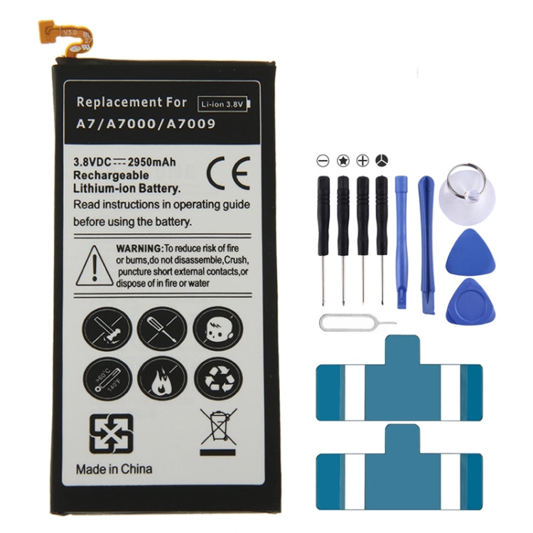 2950mAh High Capacity Rechargeable Li-ion Battery for Galaxy A7 / A700 / A700S - For Samsung by buy2fix | Online Shopping UK | buy2fix