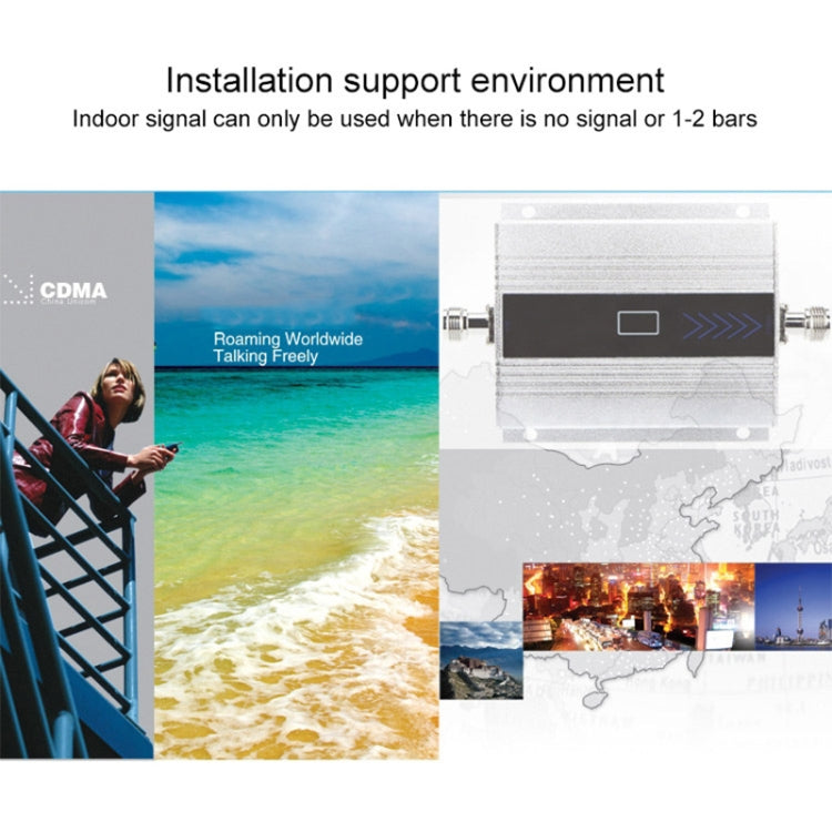 3G Signal Amplifier with Signal Strengthen Antenna, Cable Length: 10m(Silver) by buy2fix