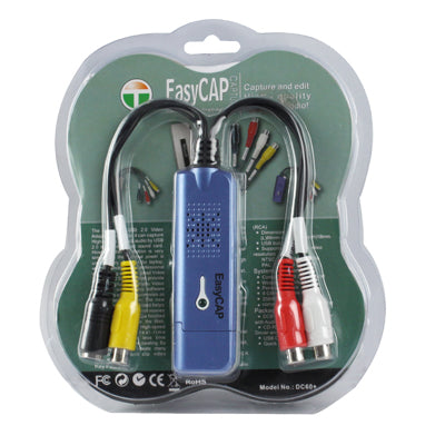 Easycap USB 2.0 Video Capture & Edit with Audio (Supports NTSC/PAL/SECAM, Video format)(Blue) by buy2fix