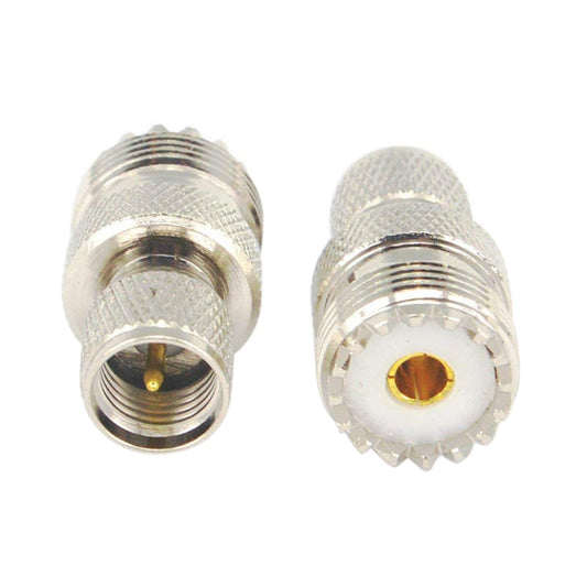 Mini UHF Male to UHF Female Connector RF Coaxial Adapter by buy2fix
