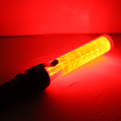 Safety Traffic 3-Mode Control Red LED Baton with Alarm Function, Length: 53.5cm - Warning Lights by buy2fix | Online Shopping UK | buy2fix