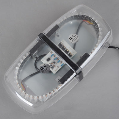 25W 240-LED Warning Mini Light Bar Strobe Waterproof Light, Yellow Light - Warning Lights by buy2fix | Online Shopping UK | buy2fix