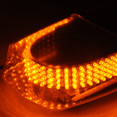 25W 240-LED Warning Mini Light Bar Strobe Waterproof Light, Yellow Light - Warning Lights by buy2fix | Online Shopping UK | buy2fix