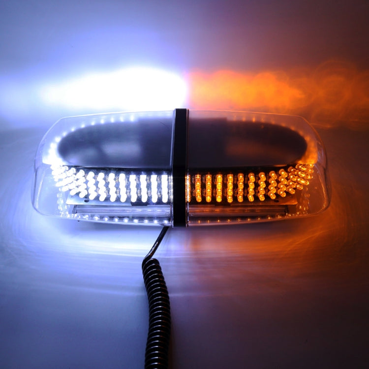 25W 240 LED Vehicle Roof Top Emergency Hazard Warning Strobe Light, Yellow and White Light - Warning Lights by buy2fix | Online Shopping UK | buy2fix