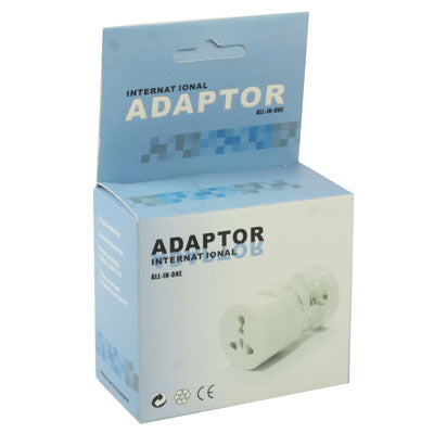 All in 1 EU + AU + UK + US Plug Travel Universal Adaptor(White) - Plug Adaptor by buy2fix | Online Shopping UK | buy2fix
