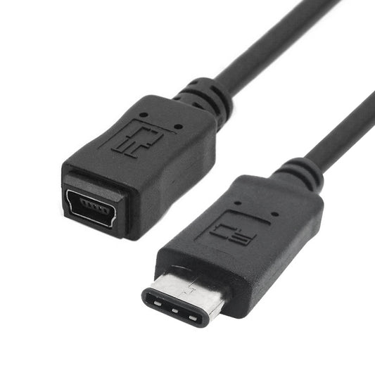 CY-201 USB 3.1 Type-C Male Connector to Micro USB 2.0 Female Cable For Nokia N1, Cable Length: 20cm(Black) by buy2fix