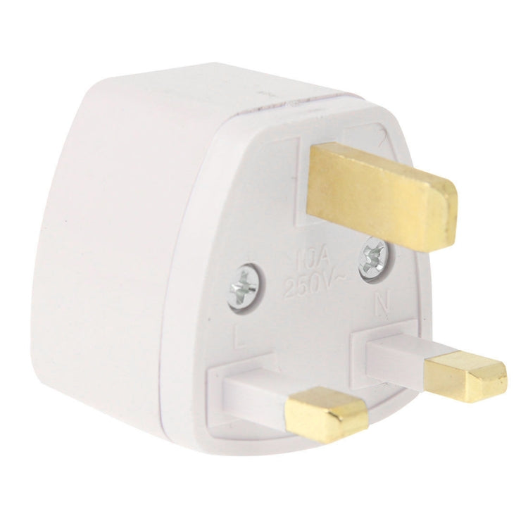 Plug Adapter, Travel Power Adaptor with UK Socket Plug(White) - Plug Adaptor by buy2fix | Online Shopping UK | buy2fix