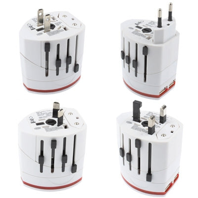 Plug Adapter, World Travel Adapter 2 & USB Charger - Plug Adaptor by buy2fix | Online Shopping UK | buy2fix