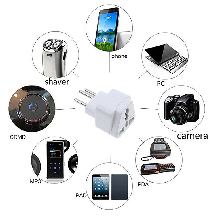 Plug Adapter, Travel Power Adaptor with Brazil Plug - Plug Adaptor by buy2fix | Online Shopping UK | buy2fix