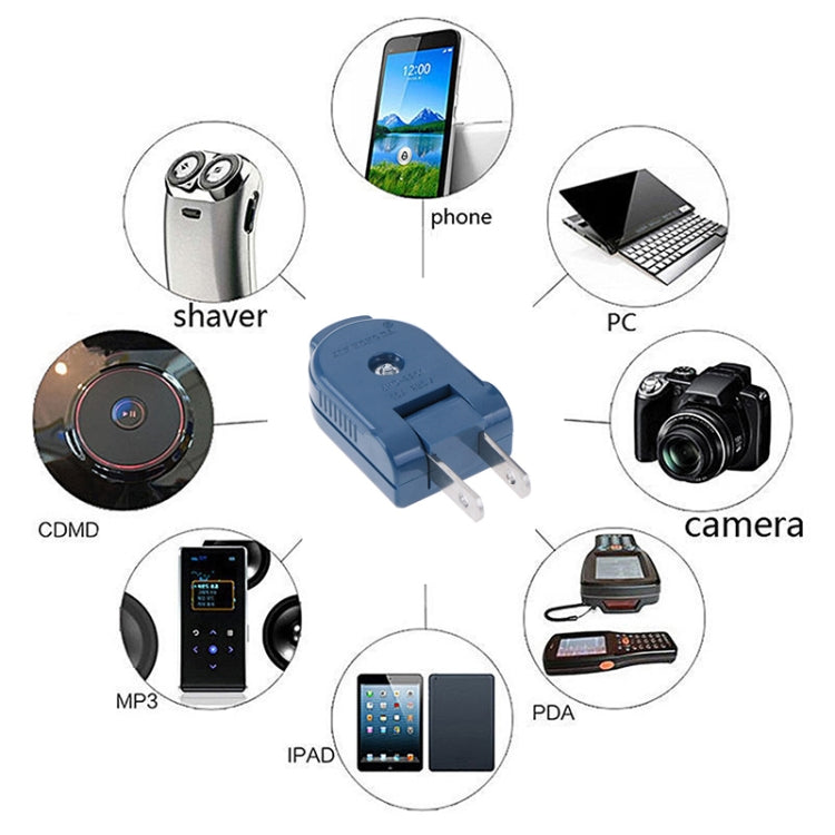 US Plug AC Wall Universal Travel Power Socket Plug Adaptor, Support 90 Degree Rotation - Plug Adaptor by buy2fix | Online Shopping UK | buy2fix